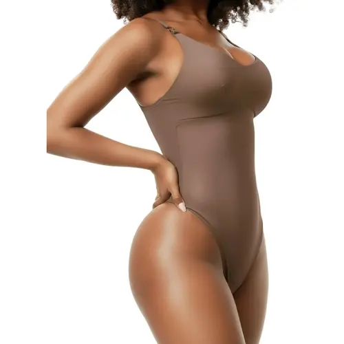 Comfy Tummy Control Shapewear Thong Bodysuit With Built-In Bra | Daily Use SNATCHED BODY