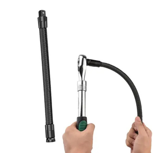 Half-shaft Telescoping Extension Tool with Flexible Impact Socket for Hard-to-Reach Areas 360° Reach Bar for Automotive Repairs Home Maintenance & DIY Projects