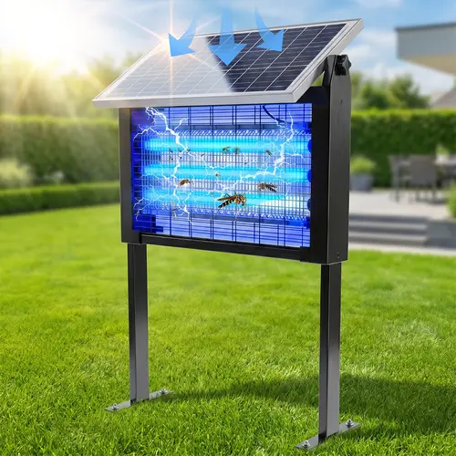 【Clearance Sale】3500V Solar Bug Zapper, High Power Cordless Mosquito Zapper Sensor, Dual Solar & USB Rechargeable Insect Killer for Patio, Garden, Backyard, Outdoor Use,back to school,back to school haul,toolupgrade