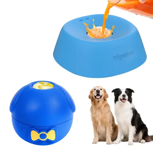 YIPETOR Doggy Ice Pop Toy | DIY Frozen Snack Maker Slow Feeder | Food-Grade Silicone Reusable Interactive Puzzle Chew Toy | Anxiety Relief Treat Dispensing Mentally Stimulating Boredom-Busting Dishwasher Safe