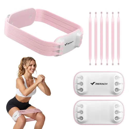 Merach Resistance Bands for Legs and Butt Exercise Loop Bands Yoga, Pilates, Rehab, Fitness and Home Workout, Strength Bands for Booty Resistance Loop Exercise Bands Hiplifter