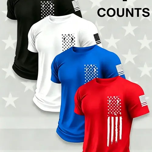 Men's Sporty Tie Dye Short Sleeve T-Shirt Set, Breathable Fitted Long Top, Ideal for Fitness & Running, All-Season Athletic Wear, Gym Athletic Clothes, Sports Tee