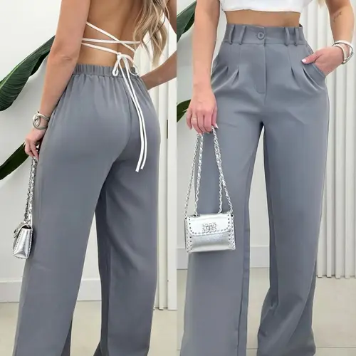 2026 Spring Summer New Women's Wide Leg Straight Pants, Commuter Style Minimalist Casual Fashion Long Trousers, Trendy and Comfortable, Loose Casual Chic Comfy Pants, Bottom