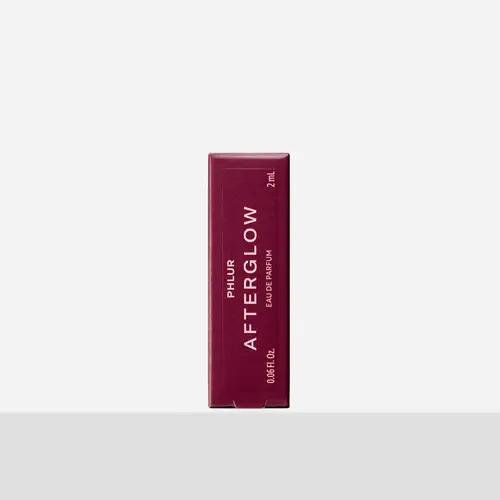 PHLUR Afterglow Eau de Parfum Sample - Amber Perfume Vial with Citrus, Apricot, Lavender Milk & Cashmere Woods (2mL)