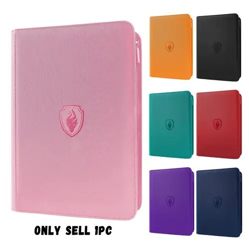9‑Pocket Zipper Card Binder, 360 Pockets PU Leather Side‑Loading Card Album, Trading Card Collector Folder for TCG Game Sports Cards