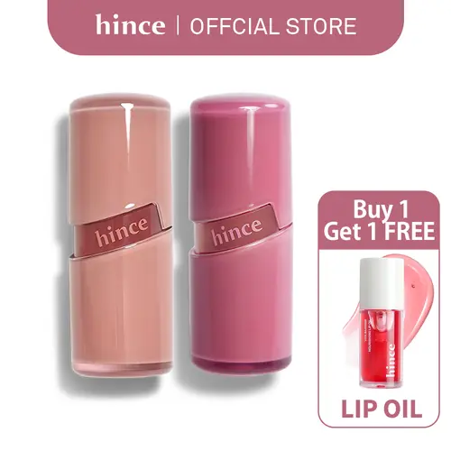 [hince Official] Raw Glow Gel Tint Duo - Korean Lip Tint, Glossy Lip Stain Makeup, Non Sticky Dewy Finish | Kbeauty Glass Glow Lipstick
