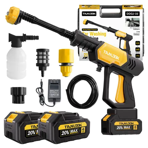 TANLOOK Cordless Power Washer with Single-Port Charger Base, Bottle-Portable Cleaner for Cars & Home Cleaning - Offers Cordless Convenience,sohochic