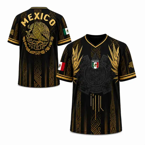 Men's Mexican Aztec Soccer Top, Mexico 2026 Jersey, Jerseys for Soccer, Ideal Gift for Fans & Players, Professional Game Day Outfit