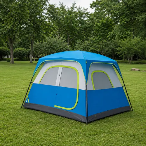 【Deals For You】6 Person Waterproof & Windproof Family Camping Tent with Large Interior, Easy Setup Cabin Tent with Mesh Windows & Skylights, Portable Outdoor Tent for Car Camping, Hiking, Fishing