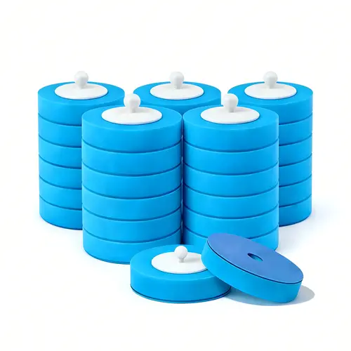 Disposable Toilet Brush Pad Refills - 32-Piece Toilet Scrubber Refills, Home Bathroom Cleaning Supplies That Eliminates Soiled Tool Cleaning Needs, Toilet Scrubber Refill,sohochic