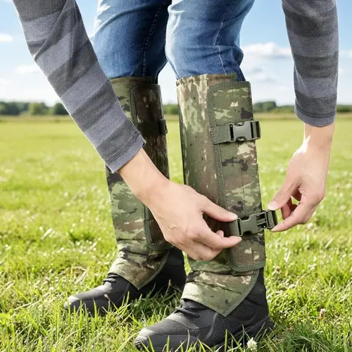 Unisex Adjustable Snake-Proof Leg Gaiters - Abrasion-Resistant Durable Fabric Leg Protection, Anti-Bite Hiking Protective Gear for Hunting