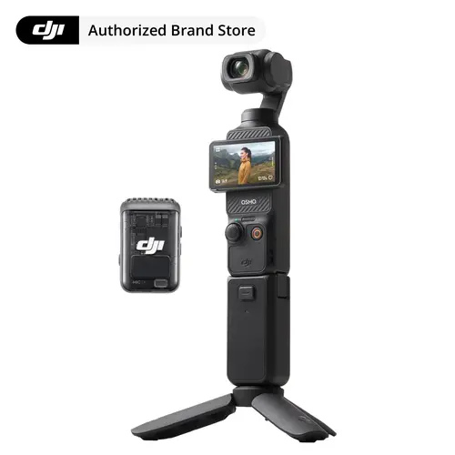 DJI Osmo Pocket 3 Creator Combo Vlogging Camera - 1'' CMOS, 4K/120fps Gimbal Stabilizer Video Camcorders, 3-Axis Stabilization, Face/Object Tracking, Included Mic for Distinct Sound, Built for Smooth Travel Vlogs, Digital Camera for YouTube,sohochic