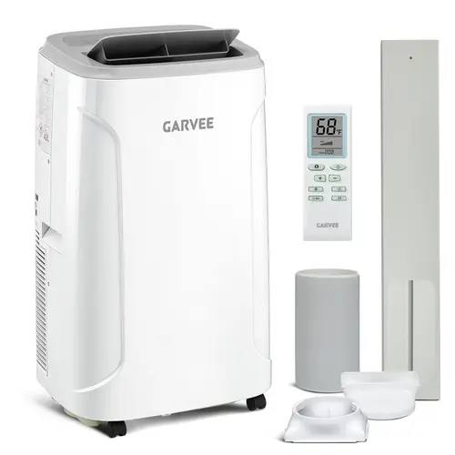 8K/10K/14K BTU Quiet Portable Air Conditioner for Apartment, Office, Bedroom,Kitchen,Garages,Dorms,360° Wheels & Window Kit for Bedroom，Dehumidifier, Fan with Remote Control & LED Touch Panel, 3-in-1 AC Unit, Cools Up to 750 Sq Ft