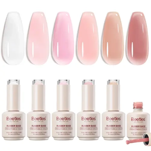 Beetles Rubber Color Base Jelly Gel Nail Polish Set, Easy Nail Application DIY Nails at Home Gift for Women, Manicure, Nailcare & Beauty Products Uv Cutics mothersdaygift Spring Nail Summer Nail Vacation Nail #SummerVibes