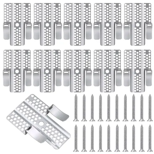 GJANSH Easy-to-Install 1/2-Inch Drywall Clips,Drywall Repair Tools, Professional Wall Hole Repair Kit and Drywall, Sturdy Metal-Backed Clips with Screws for Home Renovation, toolupgrade