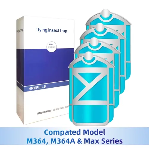 【Summer Survivals】JOYTUTUS Flying Insect Trap Refill Cartridges, Sticky Trap Replacement Glue Cards, Compatible with M364, M364A & Max Series Indoor Traps,toolupgrade