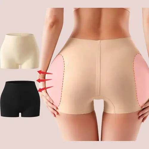 Women's Padded Butt Lifting Panties Hip Dip Filler Shapewear Tummy Control Body Shaper Seamless Hip Enhance Improve ateral hip indentation