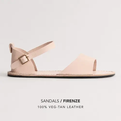 Portland Leather Women’s Firenze Sandal - Minimalist Real Leather Open-Toe Sandals for Warm Weather