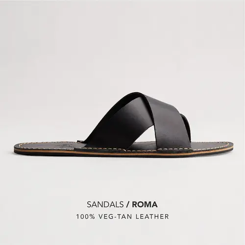Portland Leather Women’s Roma Sandal - Ultra-Thin Real Leather Barefoot Slide