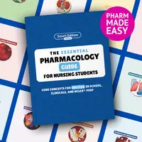 Essential Pharmacology Guide Book for Nursing Students, Full Color, Written by a Nurse Practitioner, NCLEX Prep