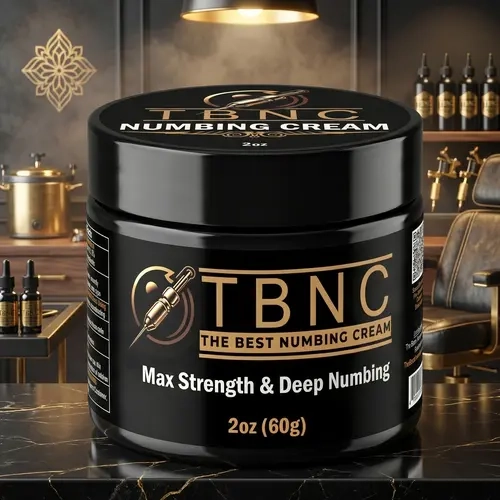 TBNC Maximum Strength Numbing Cream - 2oz Tattoo Aftercare Cosmetics, 6x Larger Than Competitors, Painless Formula, Pain Relief, Unscented, Oil-Free, For All Skin Types & Large Tattoos