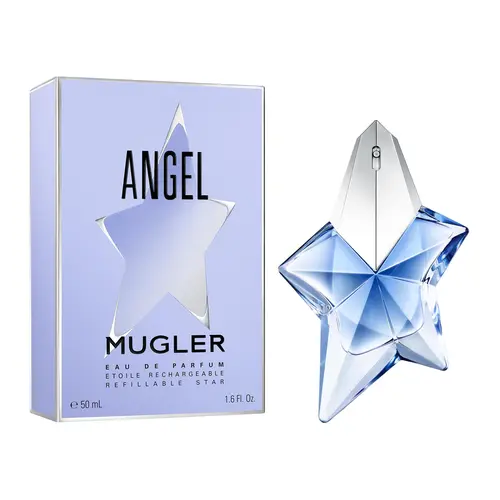 MUGLER Angel Eau de Parfum Spray Women's Fragrance, Vanilla Cream Perfume with Unique Fragrance, Celestial Bergamot & Amber Vanilla Base