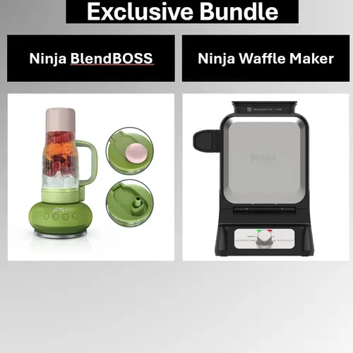 Bundle: Ninja BlendBoss (DB351) & Waffle Maker (BW1001)