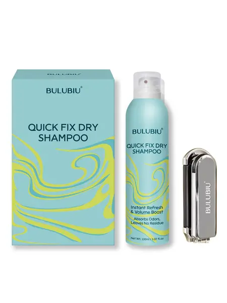 BULUBIU Instant Fresh Invisible Dry Shampoo Spray – No White Residue, Oil Absorbing Hair Refresh Spray for Oily Hair, Lightweight Volumizing Waterless Shampoo for Travel, Gym & Busy Mornings