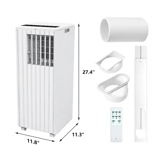 Portable Air Conditioner for Apartment, Office, Bedroom,Kitchen,Garages,Dorms,8000 BTU Room Air Conditioner Up to 350 Sq ft,3-in-1 Portable AC Unit with Fan & Dehumidifier,54dB Quiet Sleep Mode 24H Timer