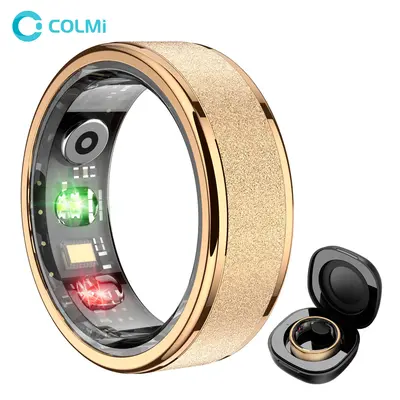 COLMI Ring 2 Temperature Smart Fitness Ring – 5ATM Waterproof Durable Fitness & Sleep Monitor for Men Women, USB Rechargeable Smart Ring with Heart Rate Activity Tracker