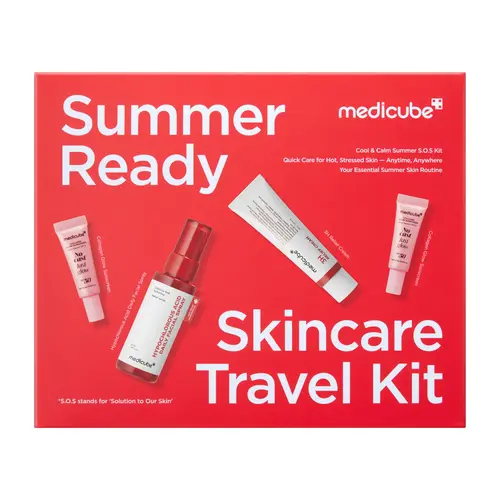 [NEW] [medicube] Summer-Ready Skincare Travel Kit | Quick Cooling & Soothing Essential | HOCl Spray, Relief Cream & SPF 50 Sunscreen for Irritated Skin | Travel Size, Korean Skincare Gift Set