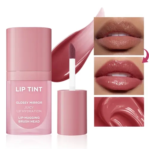 Longwear Gloss Lip Tint – Buildable Glassy Shine Lip Color with Lightweight Non-Sticky Texture, Smudge-Resistant & Transfer-Resistant Formula, High Pigment Juicy Lip Glow for Daily Makeup.#sohochic