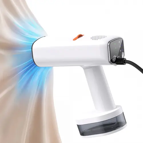 Handheld Vacuum Suction Garment Steamer - 21s Fast Heat-Up, Wrinkle Removal, Travel Steamer for Clothes, Home & Travel Use