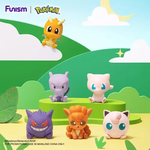 Pokémon Mini Adventure Series Vol.1+3 Blind Mix Pack with Vol.2 Eevee Family Ornaments, Nitrosamine-Free Anime Fantasy Creature Figures, Unisex Collectible Statue, Children Development Toy, Gifting Option, Desktop Decoration