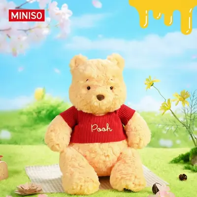 Disney Winnie the Pooh Hug-Ready Plush Doll - Cuddly Doll Gift, Gifts, Cute and Cuddly Hug Me Stuffed Toy, Unisex Pretend Play Item, Relaxation Accessory for Kids, Ideal for Beds, Cozy Space Decor