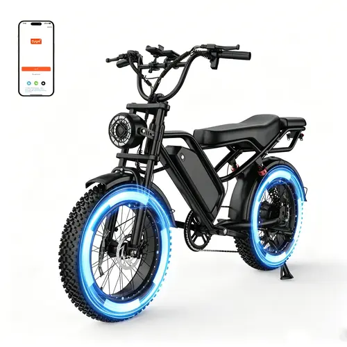 2Pro Adult Off-Road Electric Bike for Adults - 800W/1000W Peak Motor, 31 MPH Max Speed, 48V 15.6/18Ah Fast-Charging Battery, 16/20inchx4.0 Fat Tires, Full Suspension Aluminum Frame, Wide Seat, APP Control, GPS Remote, USB Port, 330 LBS Load Capacity