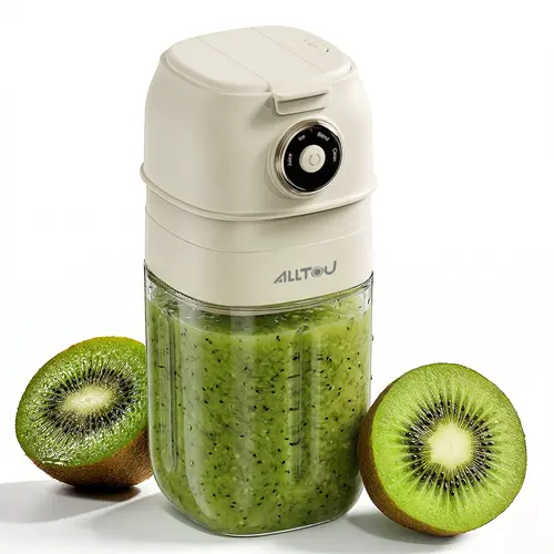 ALLTOU Portable Blender - High Speed 22000 RPM USB Rechargeable Blender with USB Port, 20oz (580ML) BPA-Free Jar, 4 Smart Modes (Juice, Ice, Blend, Clean), Self-Cleaning for Healthy Drinks, Frozen Drinks, Protein Shakes & Travel, High Speed Blender,