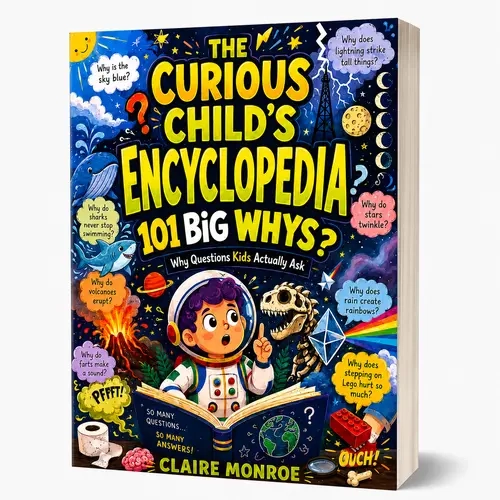 Claire Monroe The Curious Child's Encyclopedia - Children's Literature & Art Book for 6–10 Years, 101 Real 'Why?' Questions, Science Facts, Activities, Bright Engaging Illustrations, Bedtime Learning