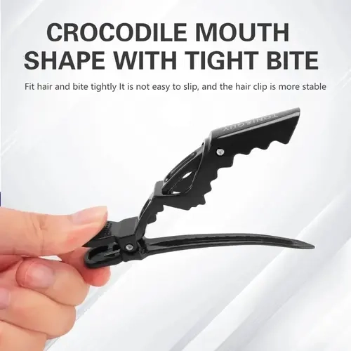 [NOT FOR SALE] Only 1 pcs-Black Alligator Hair Clips for Hair Styling, Professional Sectioning Hair Clips for Women Salon Hair Cutting & Drying,sohochic
