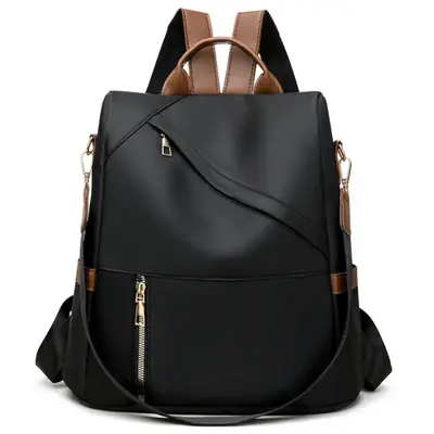 Unisex Minimalist Classic Nylon Backpack - Multi-Pocket Durable Nylon Daypack, Casual School Bookbag for Daily Commute, Campus Activities, Travel Use tiktokshopbacktoschool,back to school,back to school haul,sohochic