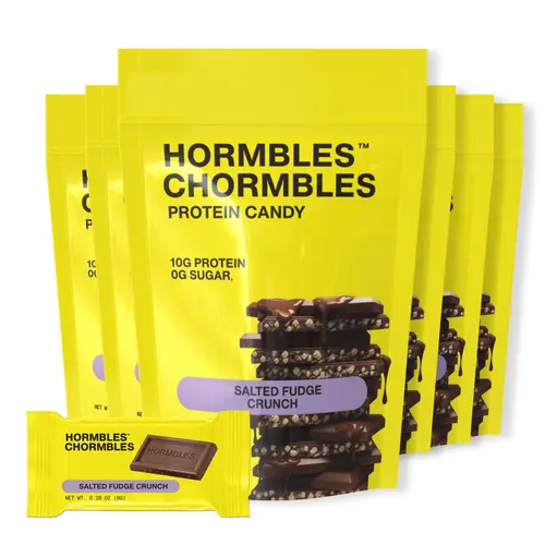 Hormbles Chormbles Protein Candy Minis - Salted Fudge Crunch (10g Protein, 0g Sugar, Keto Friendly) - 6 Bags / 66 Minis