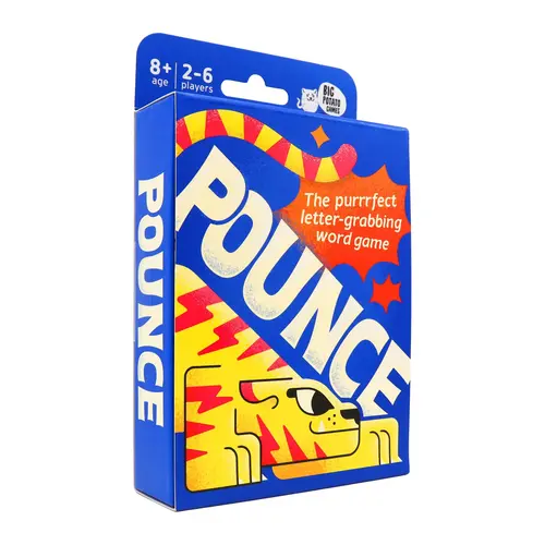 Pounce: The Purrrfect Letter-Grabbing Word Card Game by Big Potato Games - For Kids and Adults - Fast Paced Family Card Game - 2-6 Players Ages 8+