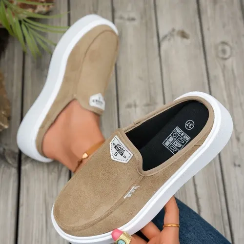 2026 Women's New Thick-Soled Mules, Rubber Slip-Ons in Brown, Black, Gray, Green, Pink, Leopard Print, Colorful, Milk-Colored & Black-and-White, Large Size, Comfortable Casual Slip-On Summer Casual Shoes for School & Vacation
