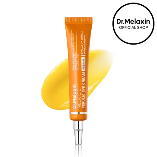 [Dr. Melaxin Official] Mela-C·E Ferulic Retinal Eye Cream | Intensive Antioxidant Eye Care for Visible Signs of Photoaging | Dark Circles, Dark Spots & Wrinkles | Vitamins C·E, Ferulic Acid, Retinal & Niacinamide | Brightening & Anti-Aging Eye Treatment