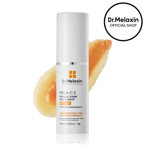 [Dr.Melaxin Official] Mela-C·E Ferulic Core Multi Balm 10g, Retinal, Pure Vitamin C E, Ferulic Acid, Micro Collagen, Dark Spots & Fine Lines Care, Skin Brightening