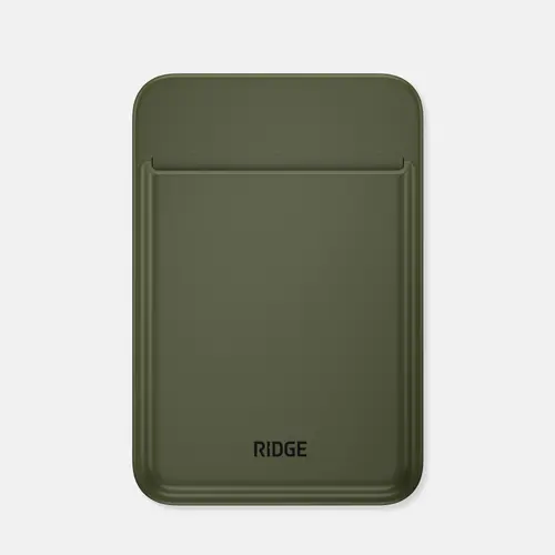 Ridge MagSafe Cardholder | Slim iPhone Card Holder | Magnetic Snap Attachment | Holds Up to 3 Cards | Quick Access Phone Wallet | TPU & Carbon Fiber Options