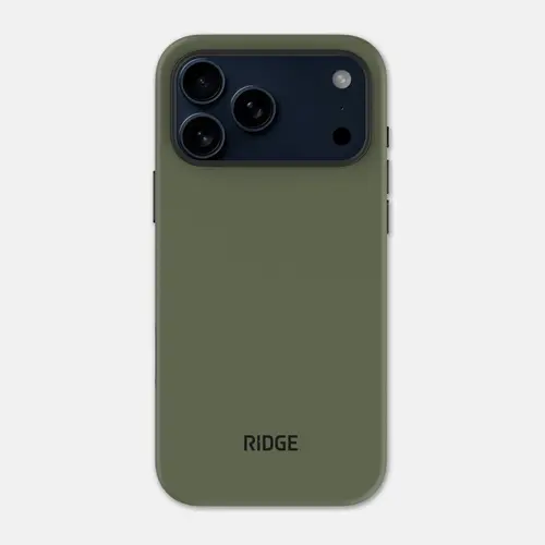 Ridge iPhone Case | 8ft Drop Protection | MagSafe & Qi Compatible | Dual-Layer TPU | Aluminum Buttons | Leather & Carbon Fiber | Slim Protective Phone Case
