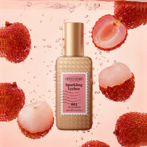 SCENT STAMP #001 Sparkling Lychee EDP Beauty Products, Viral Gourmand Perfumes with Rose, Sweet Vanilla, Amber Vanilla Unisex Fragrance, Sugared Musk Hug, Long Lasting Perfumes, Designer Vibe, 0.68 fl.oz, Single Item,back to school,sohochic