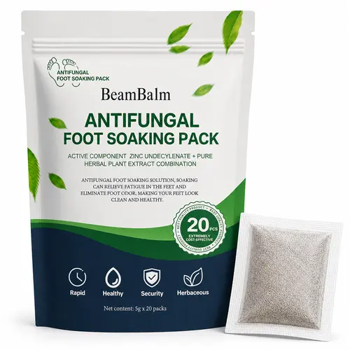 Maximum Strength Antifungal Foot Soaking Pack with Antifungal Powder | Triple Action Intensive Foot Care Formula, 20 Packs for Refreshment, Odor Reduction, Thick Nail Fix, Yellow Nail Help,sohochic