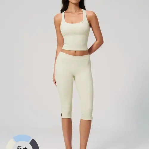 Women's 2-Piece Yoga Set, High-Stretch Quick-Dry Activewear for Fitness and Sports, Comfortable Versatile Workout Outfit, Yoga Fit Sets